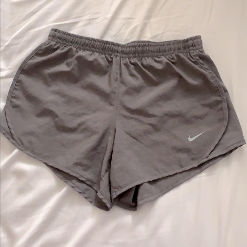 Grey nike dri-fit tempo shorts
